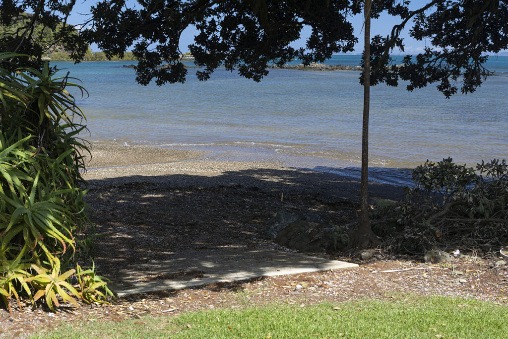 private boat ramp at sanctuary in the cove near coopers beach